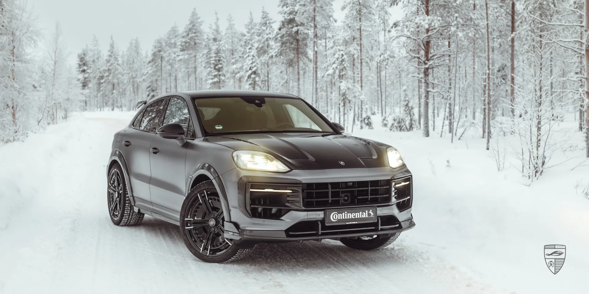 Porsche Cayenne at Winter High Performance Event 2026 with LARTE Edition kit