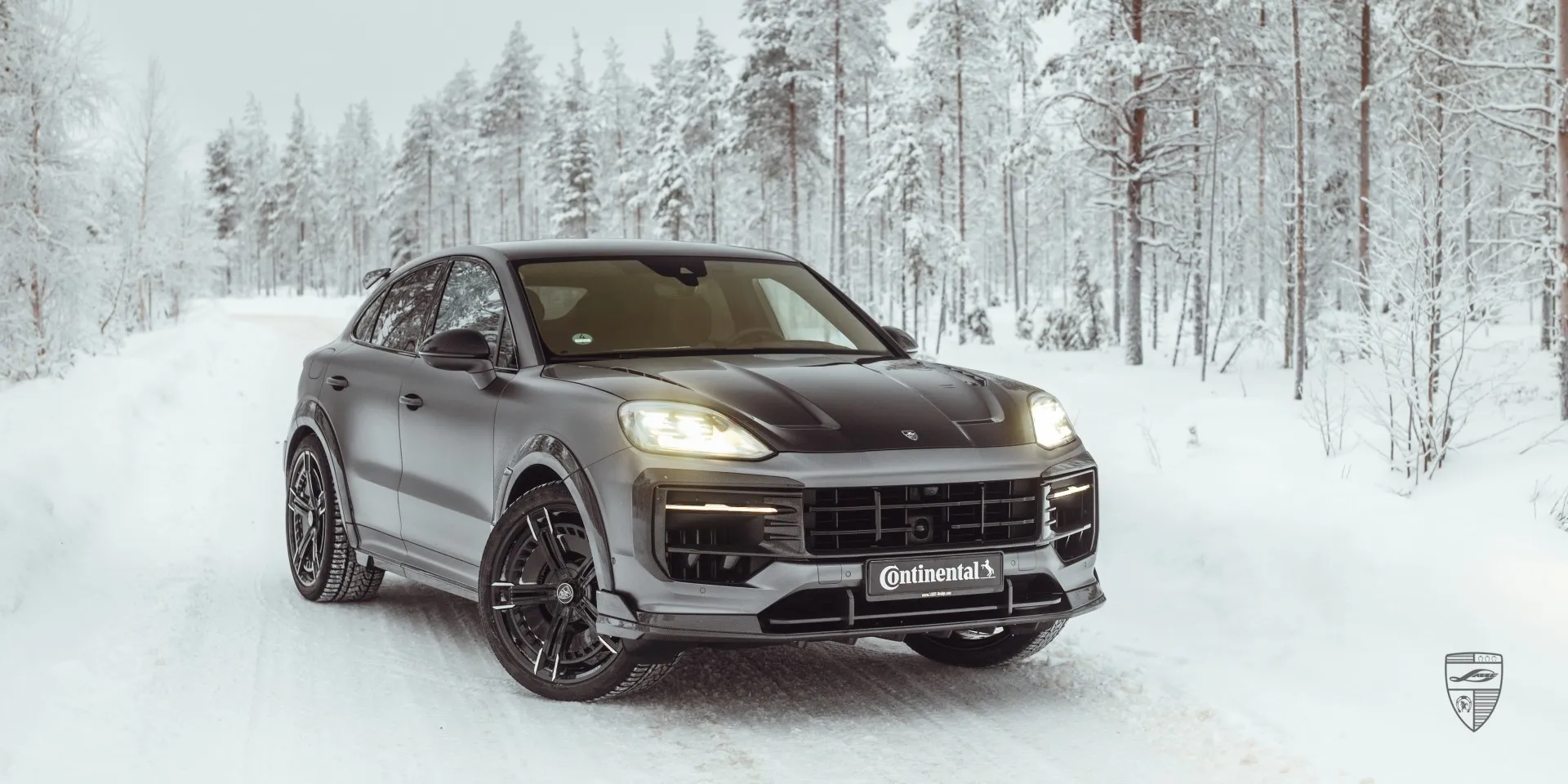 LARTE Edition body kit on Porsche Cayenne S — Winter High Performance Event 2026