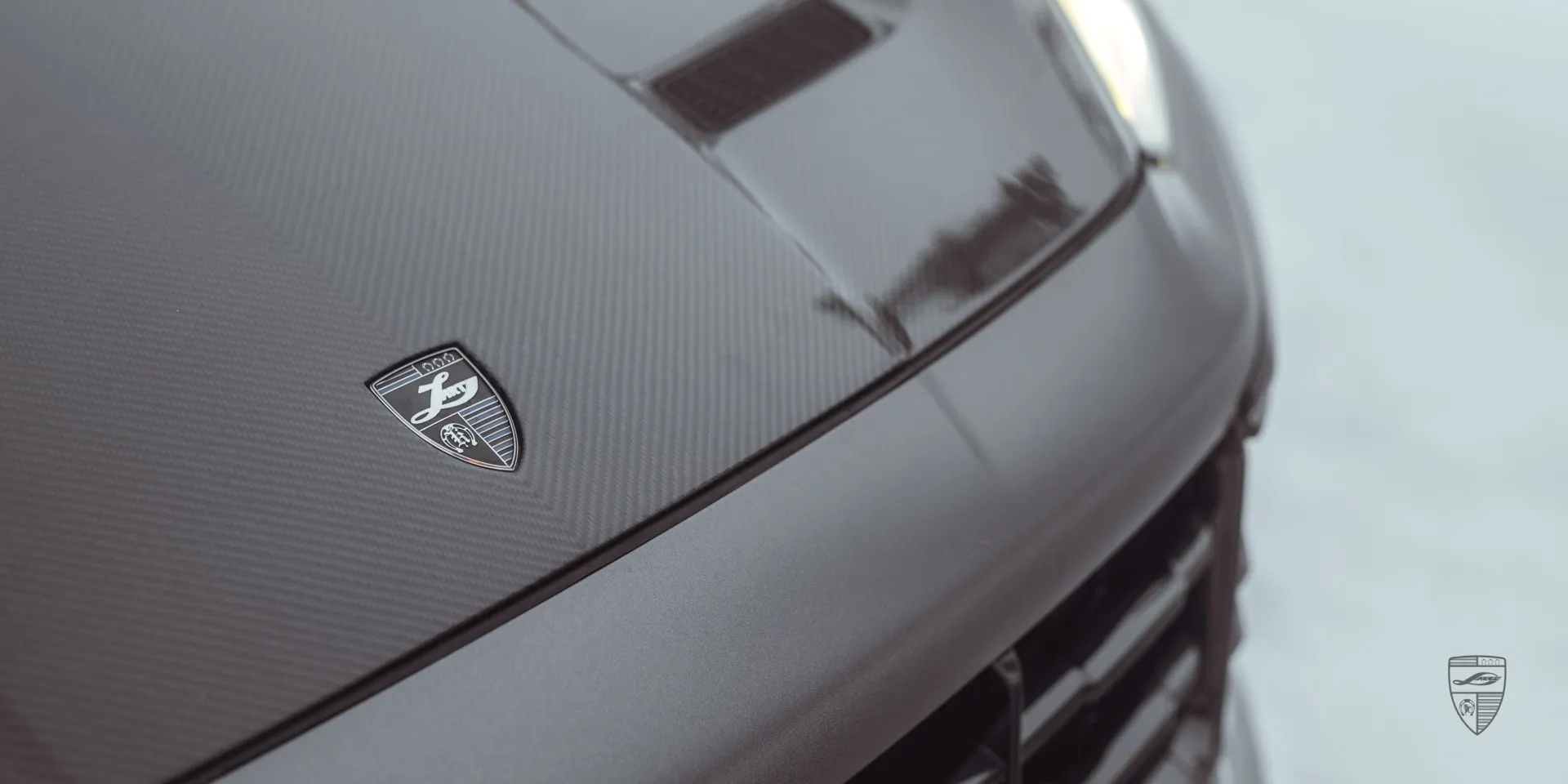 Porsche Cayenne S coupe with LARTE body kit at Winter High Performance Event 2026