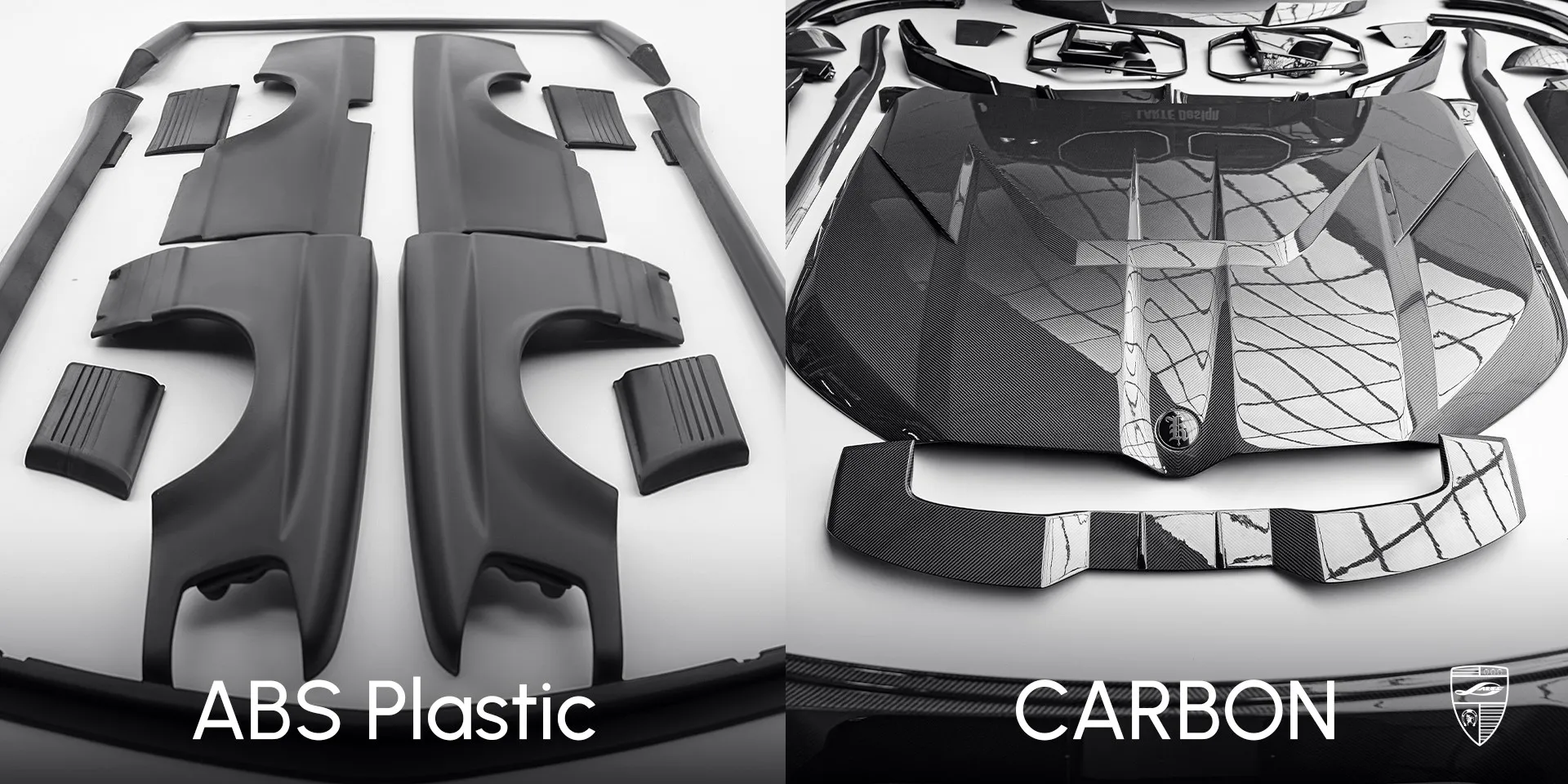 ABS Plastic vs Carbon Fiber: comparing lightweight performance in automotive body kit materials
