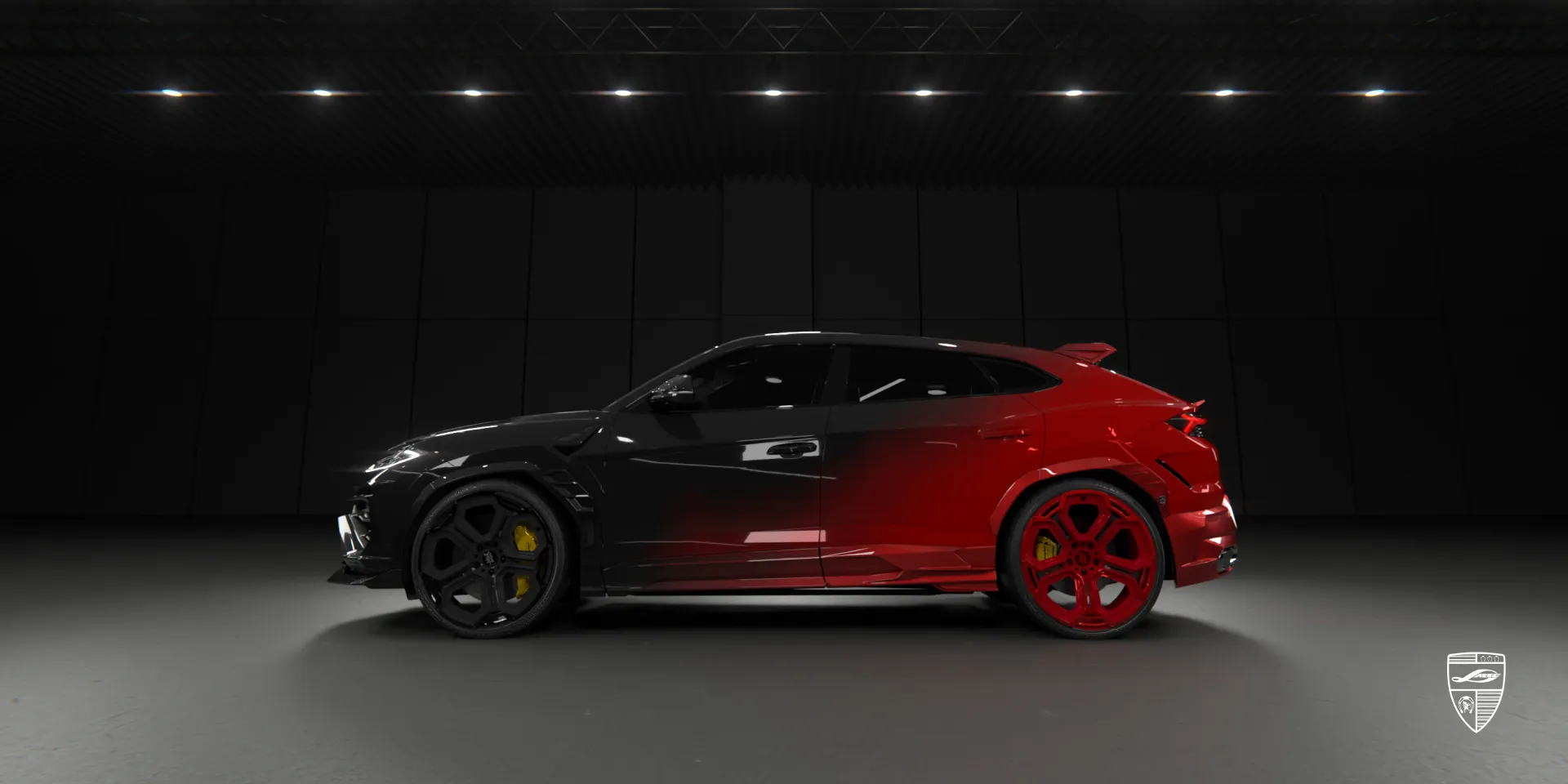 Tuning package for Lamborghini Urus SE featuring aerodynamic enhancements and sporty aesthetics