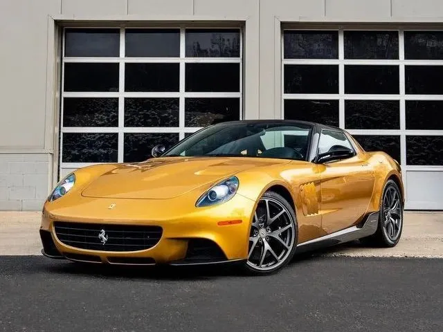 Golden Ferrari P540 Superfast Aperta customized by Brano Mauks with the Pininfarina team.