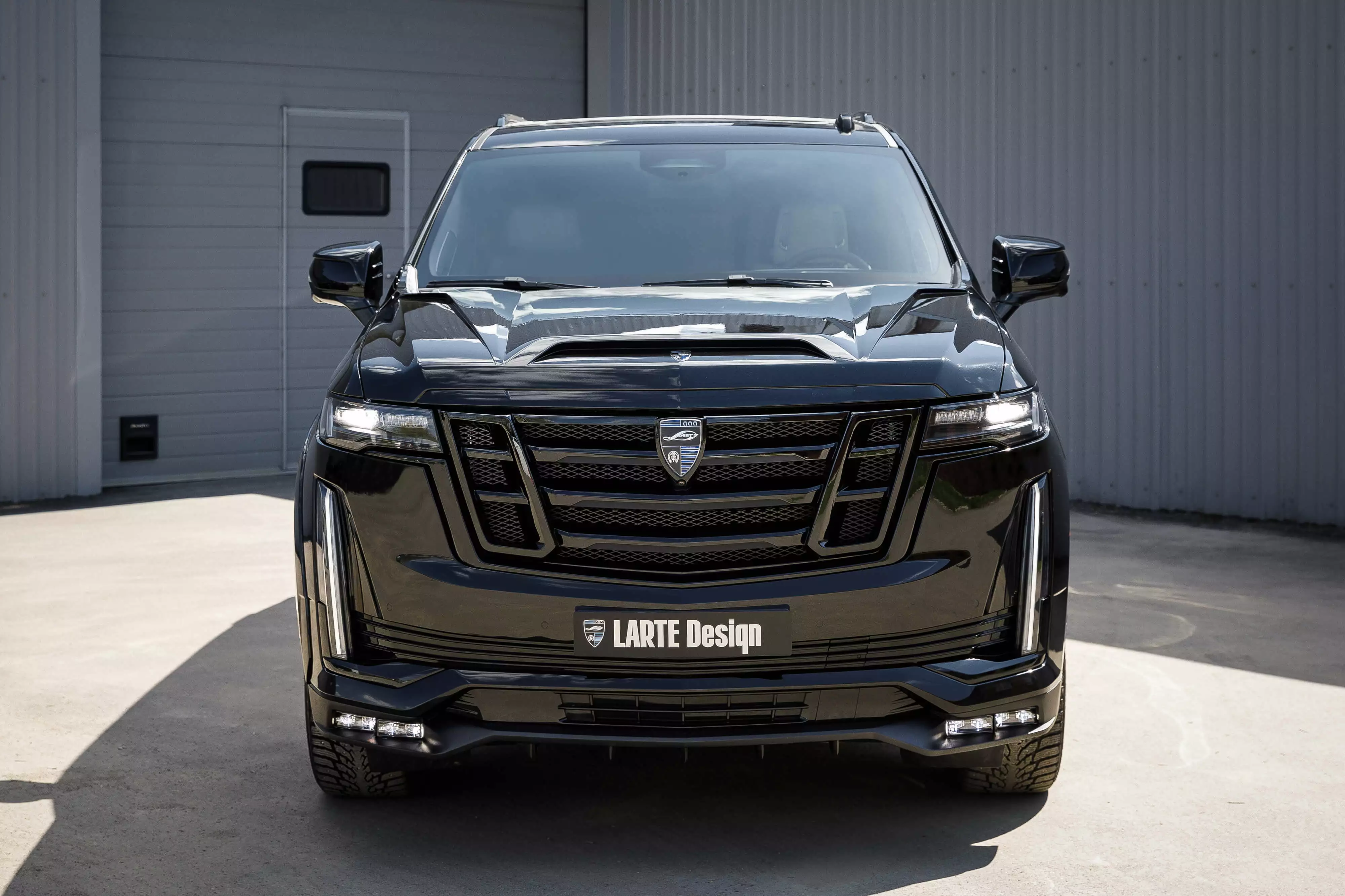 Cadillac Escalade with body kit front view