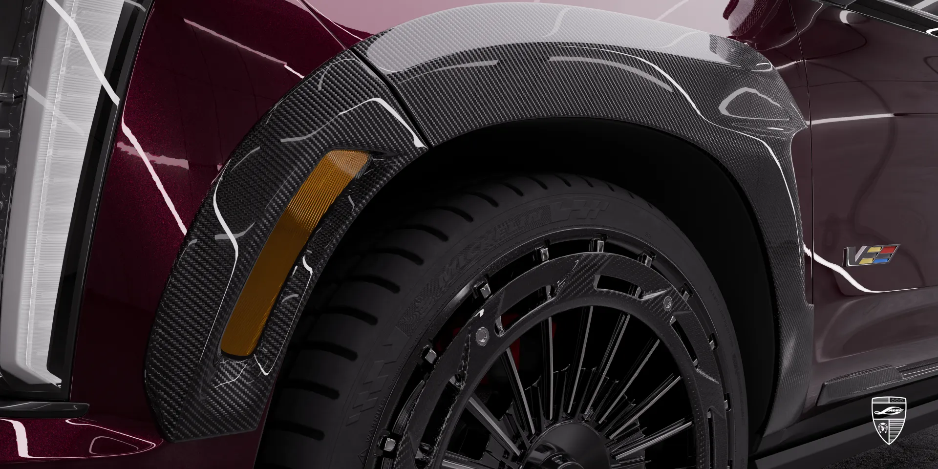 Cadillac Escalade‑V ESV Facelift‑Karosserieset gewährleistet eine sanfte, aber imposante Fahrt