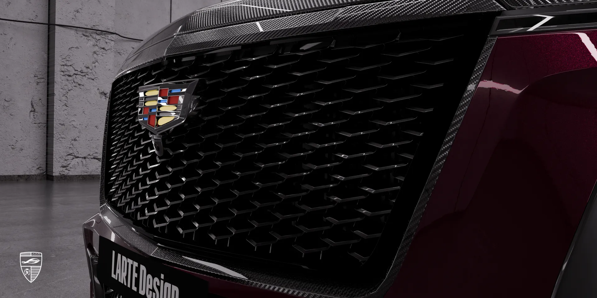 Cadillac Escalade‑V ESV Facelift‑Karosserieset zeigt handgefertigte Lackierung