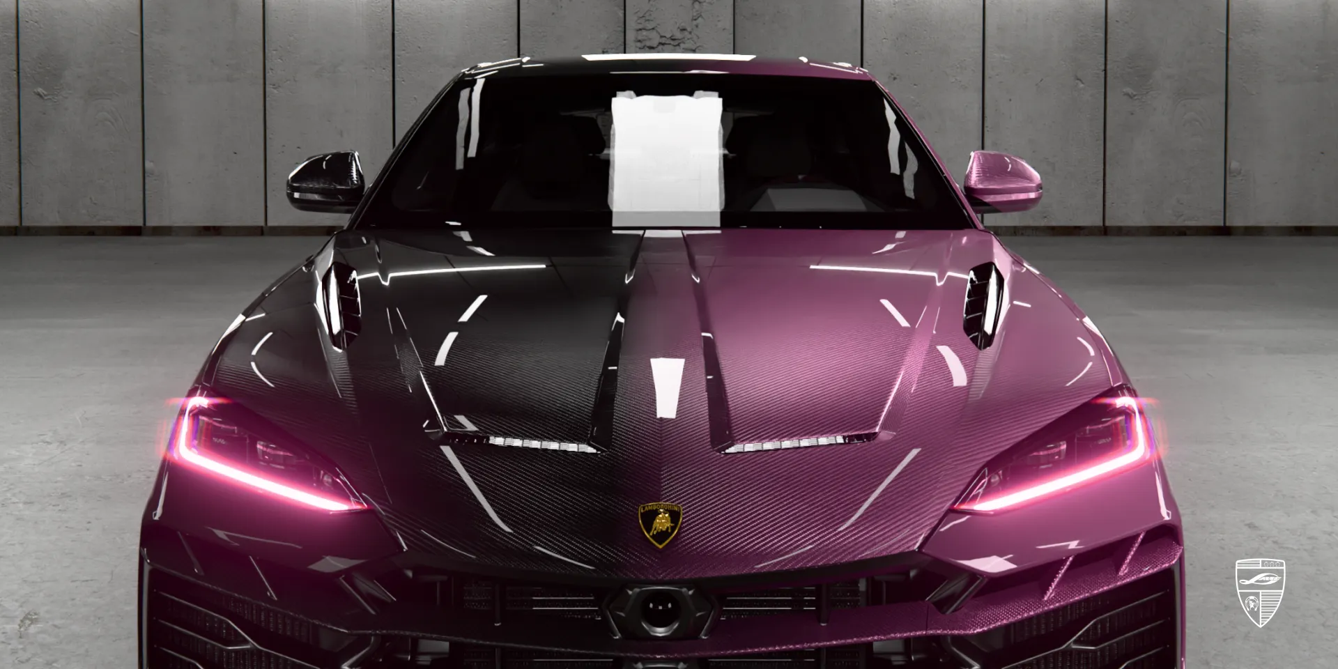 Eindeutig modifizierter URUS SE mit Widebody‑Flügeln und Carbon‑Details