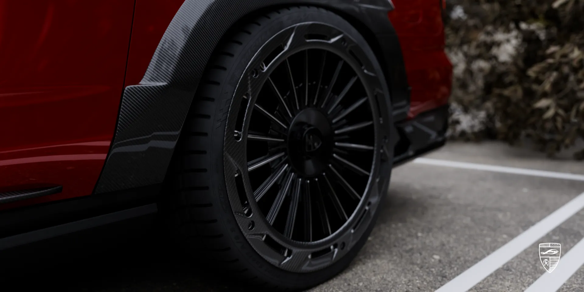 High‑gloss body kit styling on Cadillac Escalade V for bold luxury appeal