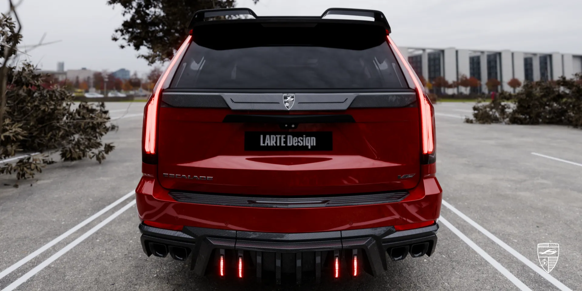 Cadillac Escalade V rear bumper and diffuser kit for sporty rear styling