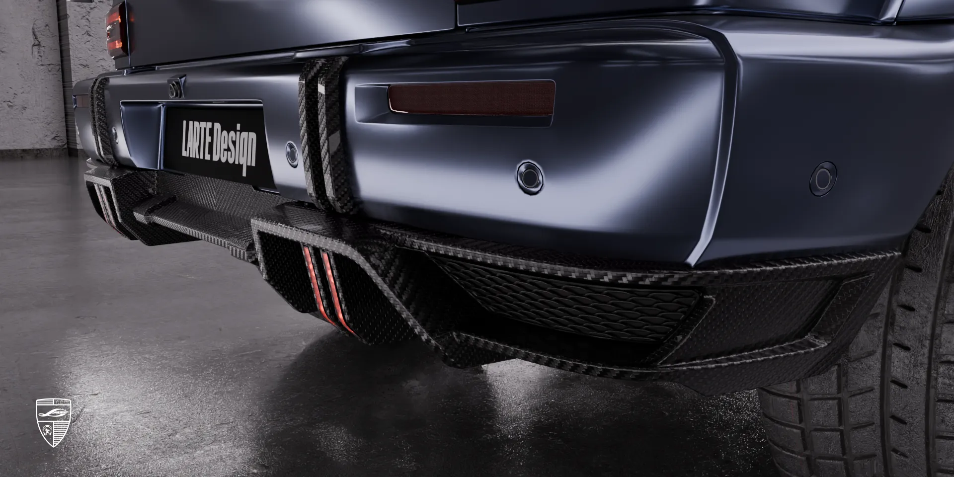 Black edition: body kit for Mercedes‑AMG 63 G‑Class, aggressive styling