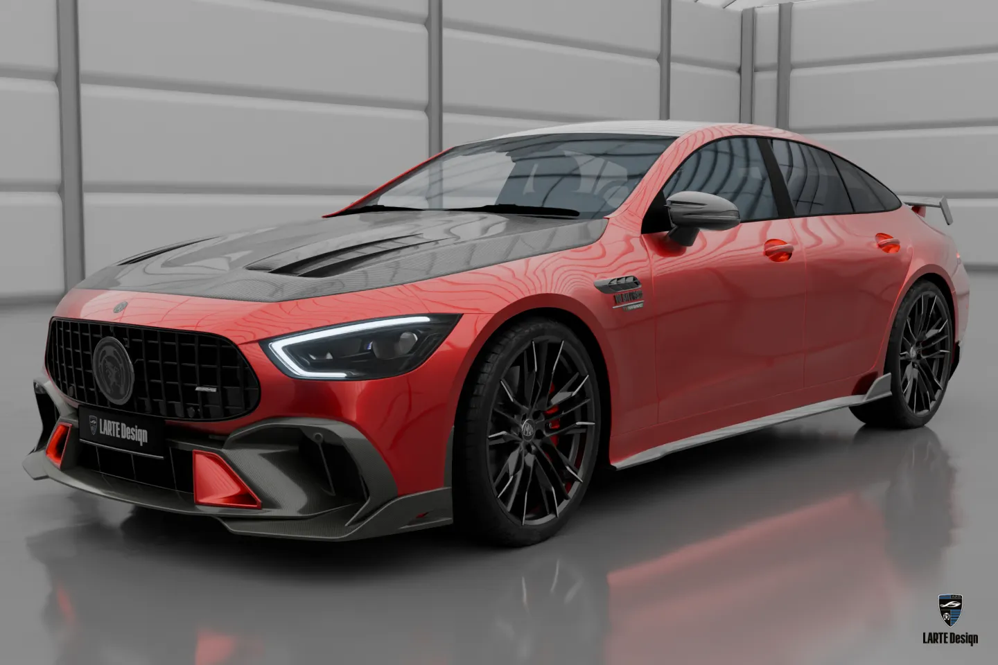 2026 Roter Mercedes GT AMG 63 – Signature-Kit mit brutalem, aggressivem Styling