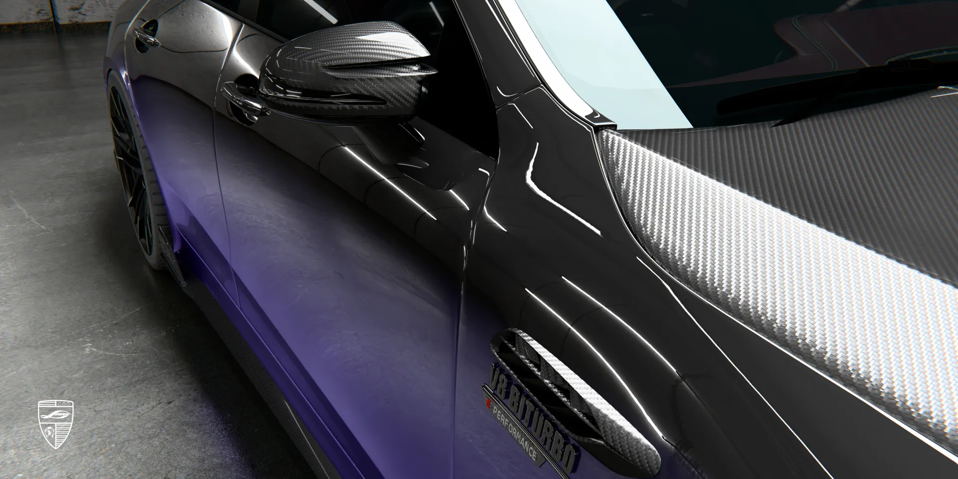 Carbon‑Faser‑Außenspiegel am GT AMG 63 Facelift reduzieren Gewicht und geben modernen Look