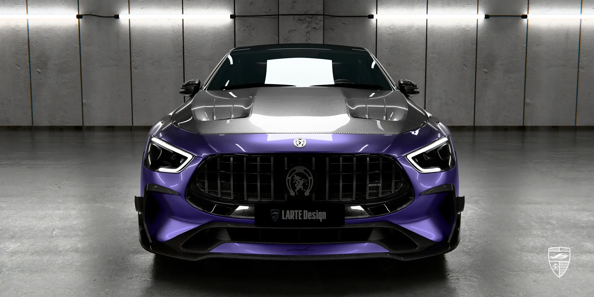 Custom Mercedes GT AMG 63s Facelift in Violett – Luxusfahrzeug mit sportlichem Tuning