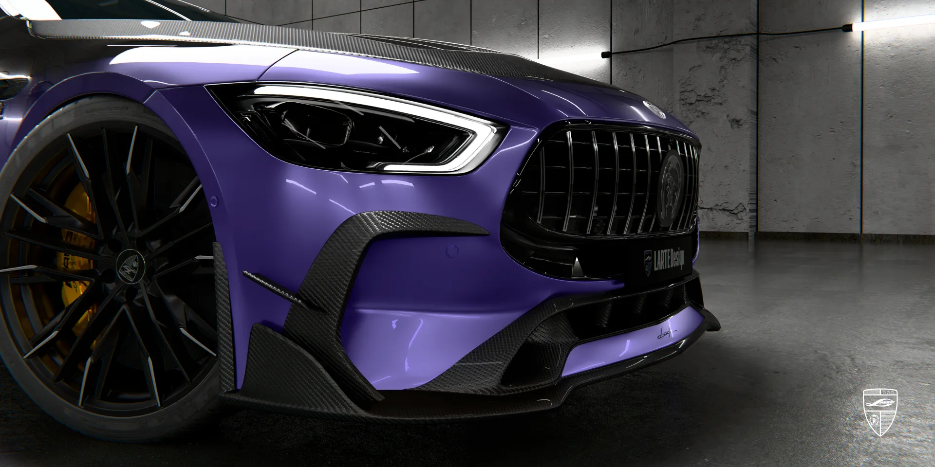 Dry‑Carbon‑Splitter für Mercedes GT 63 Facelift erhöht Abtriebskraft und Stil