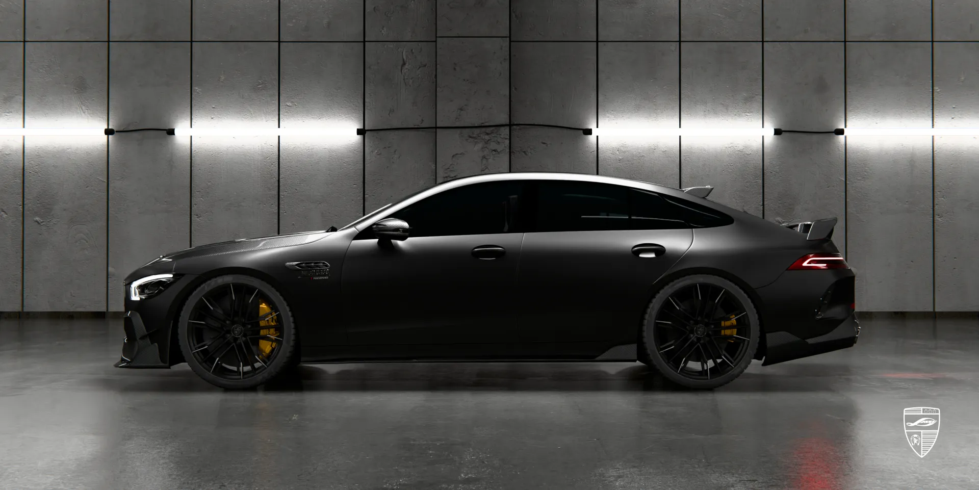 Fabrikabgestimmtes Carbon‑Styling für GT Facelift AMG 63 fügt sich nahtlos ein