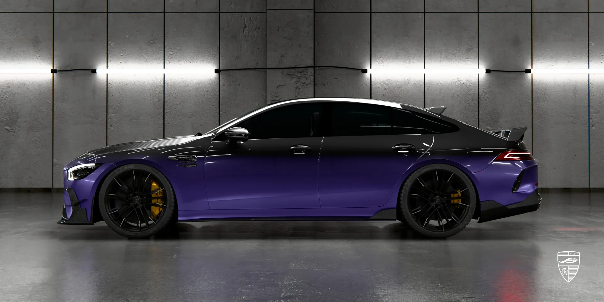 2026 Mercedes GT AMG 63s Facelift in Violett – Bodykit mit aggressivem, brutalem Design