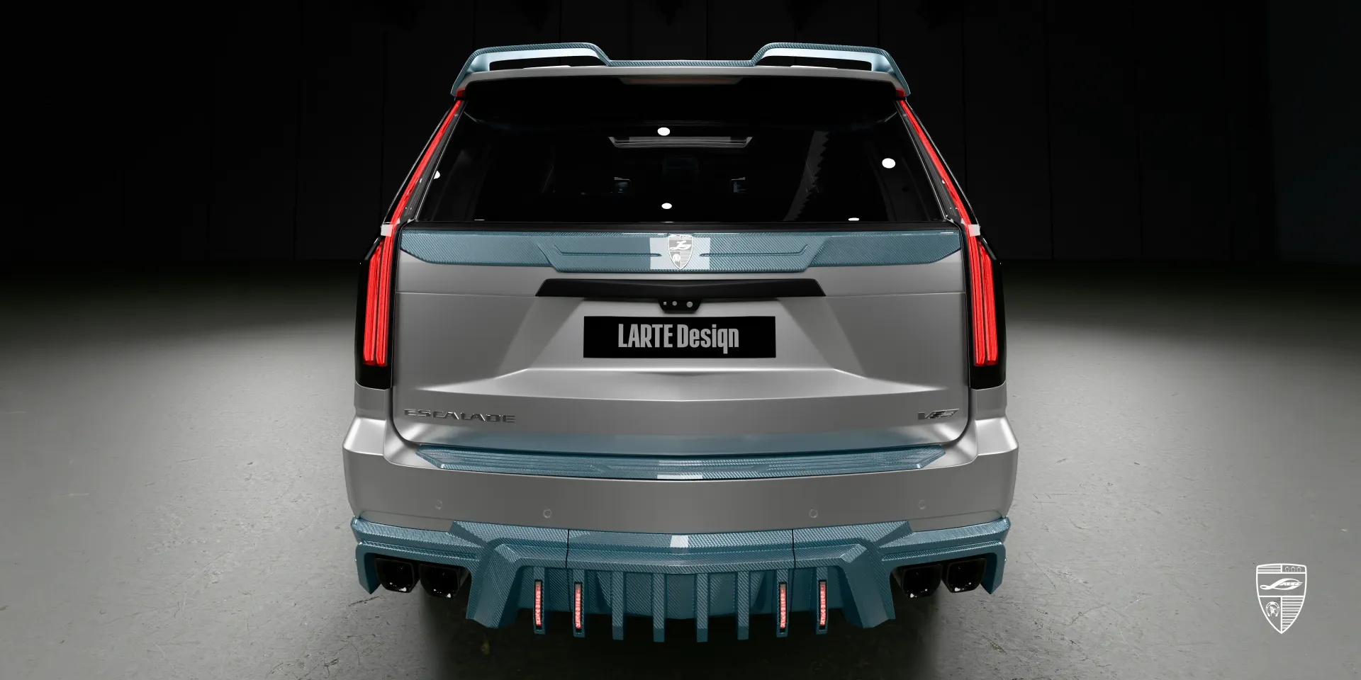 Pearl white Escalade V body kit upgrade delivering a more aggressive and refined silhouette