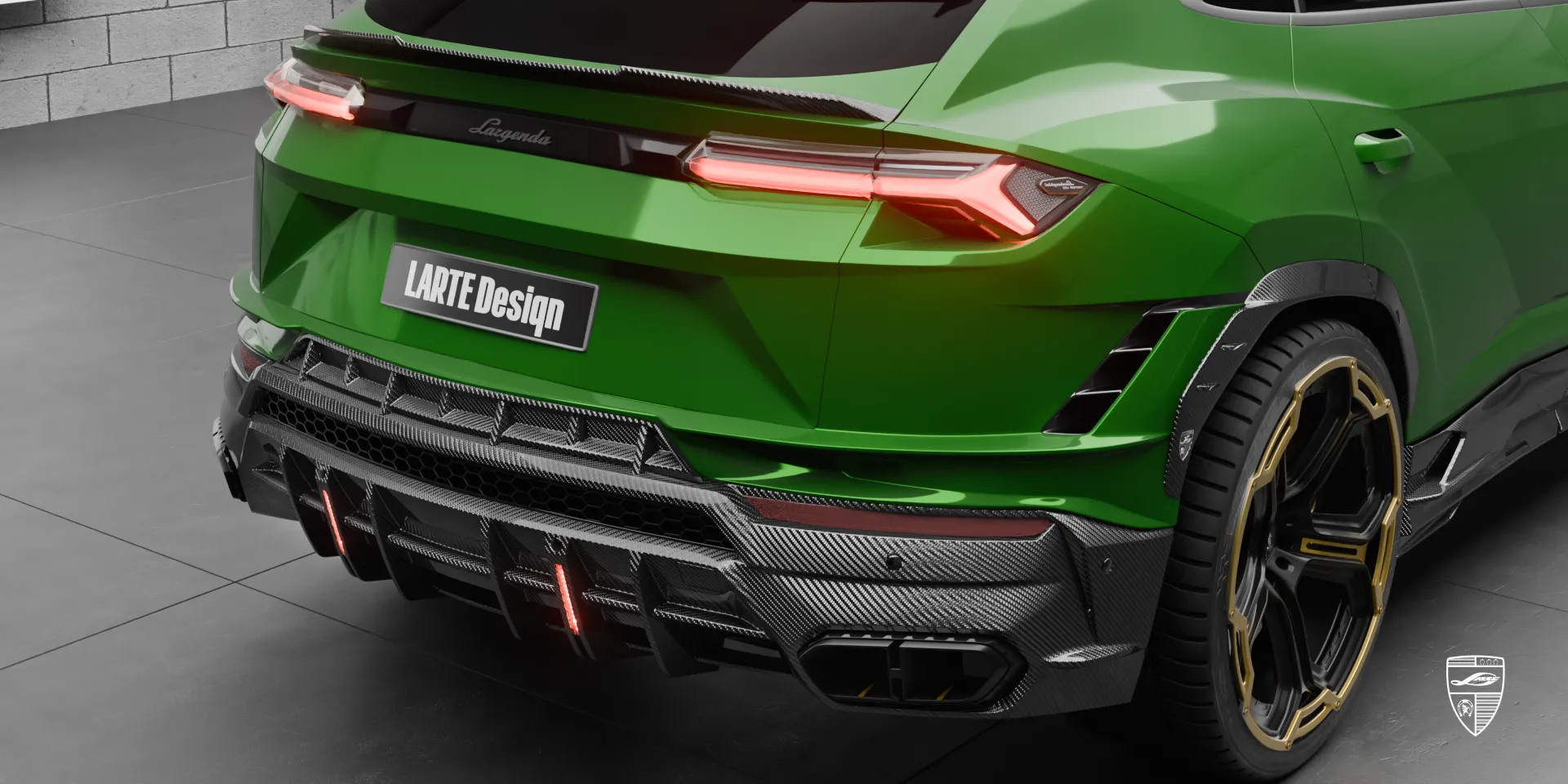 Largenda package on URUS S — luxury car with handcrafted upgrade and black label styling