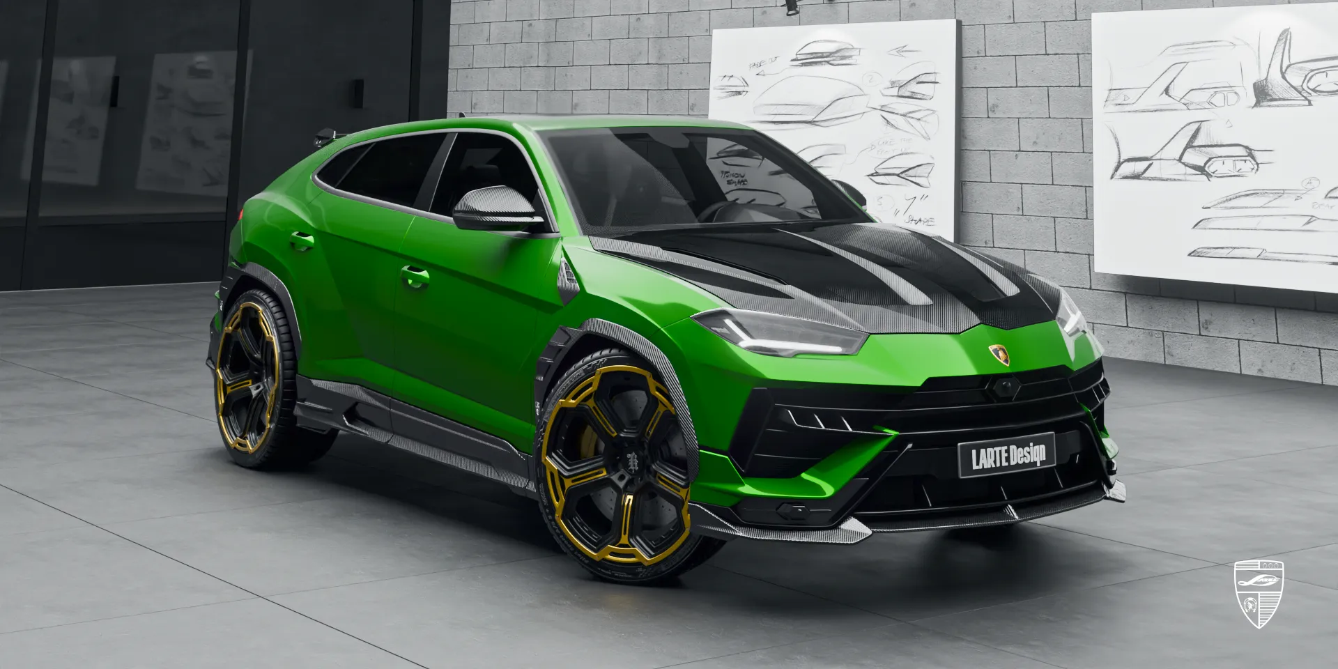 Lamborghini URUS S Largenda with one-of-one styling kit and brutal performance SUV look