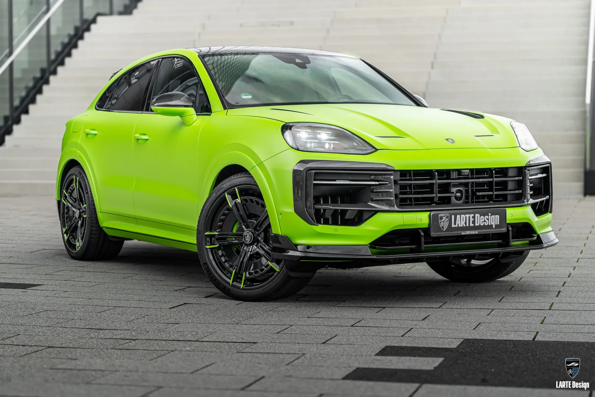 Porsche Cayenne S Coupe with exclusive LARTE Edition styling elements.