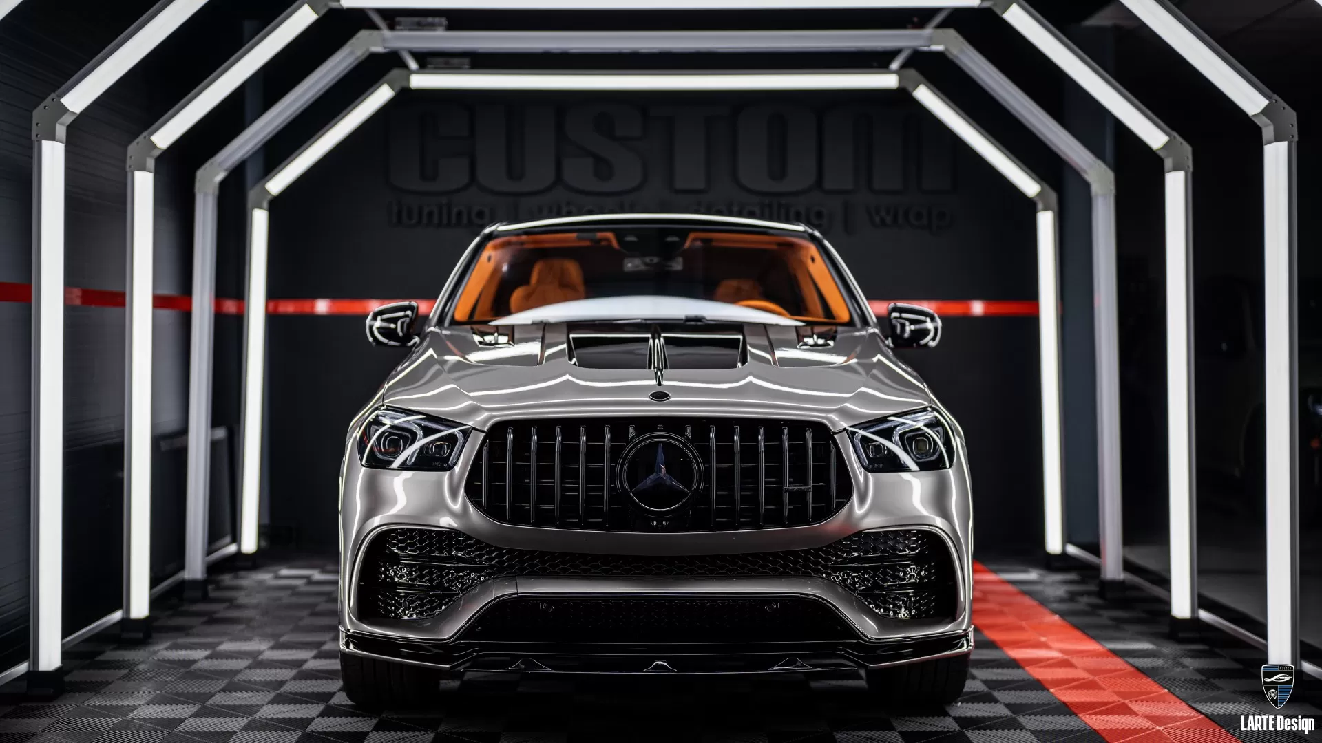 Mercedes GLS 63 showcasing a body kit with composite material for an advanced, strong look.