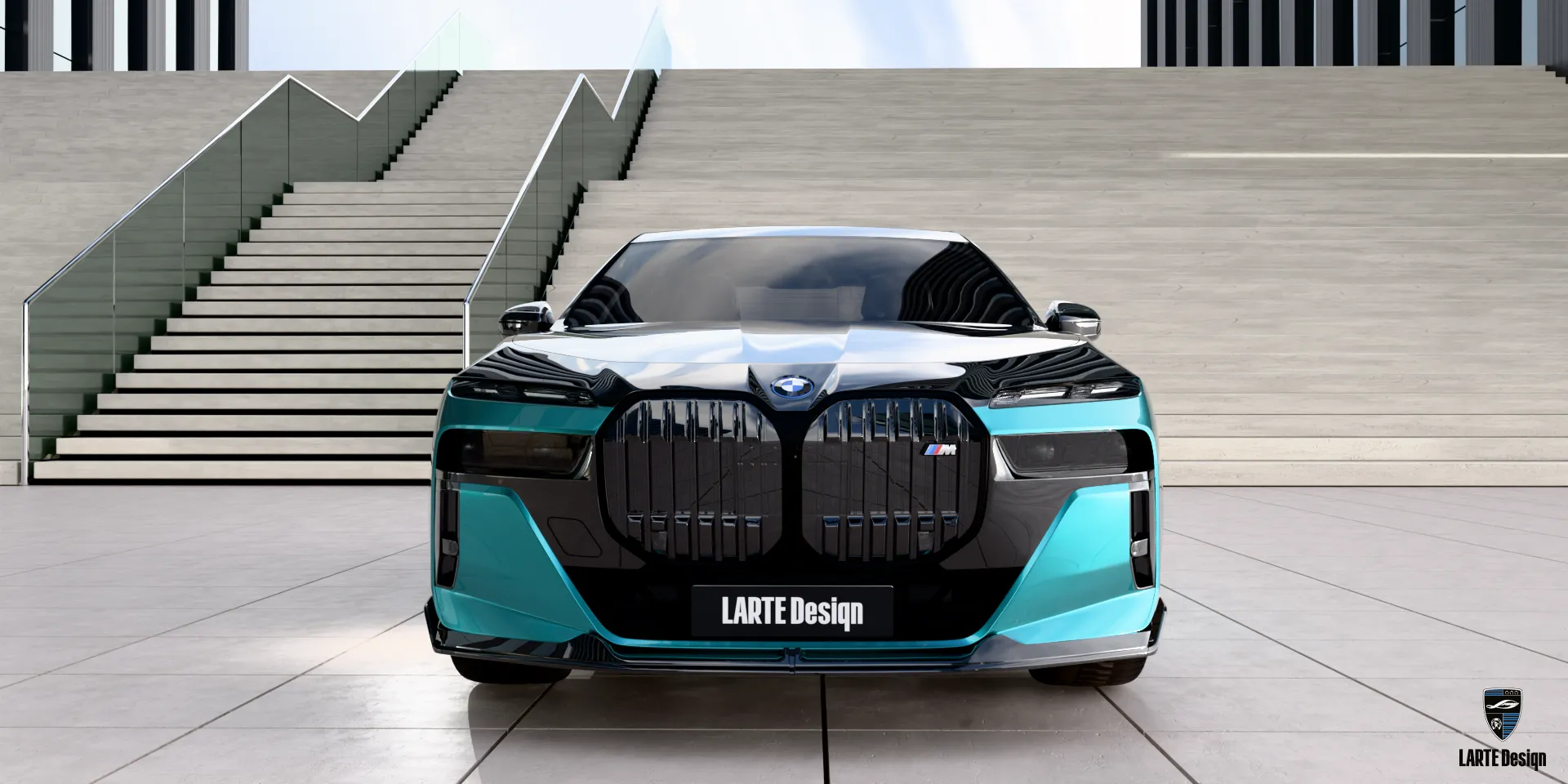 Front view of BMW 7 Series — a luxury performance family SUV
