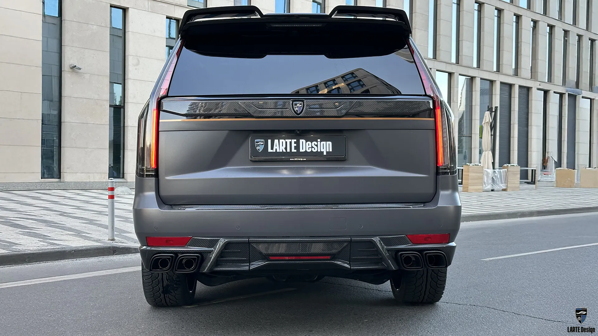 Unique Cadillac Escalade style after installing exclusive kit from Larte Design.