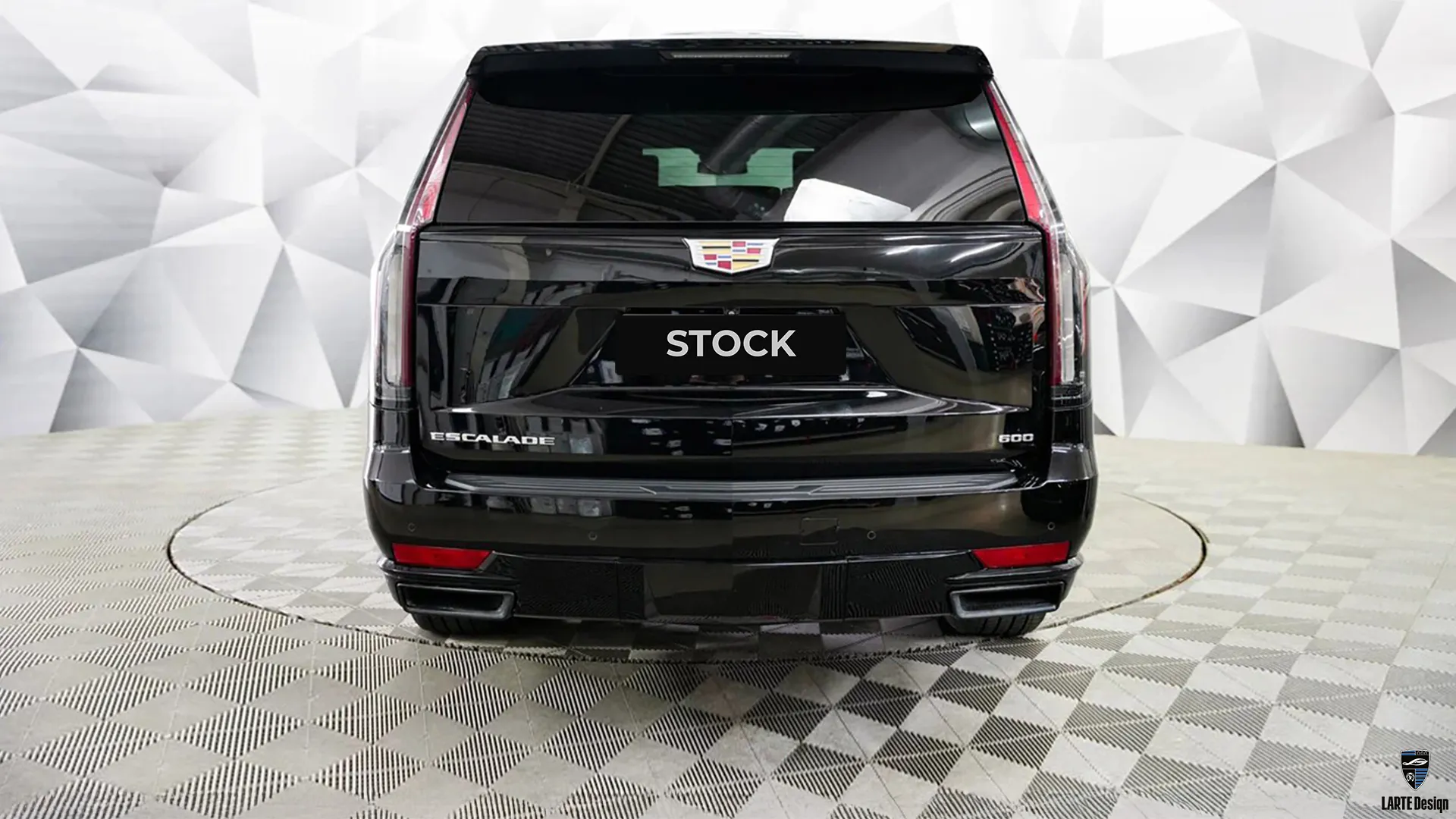 Original Cadillac Escalade in stock setup before installing tuning package.