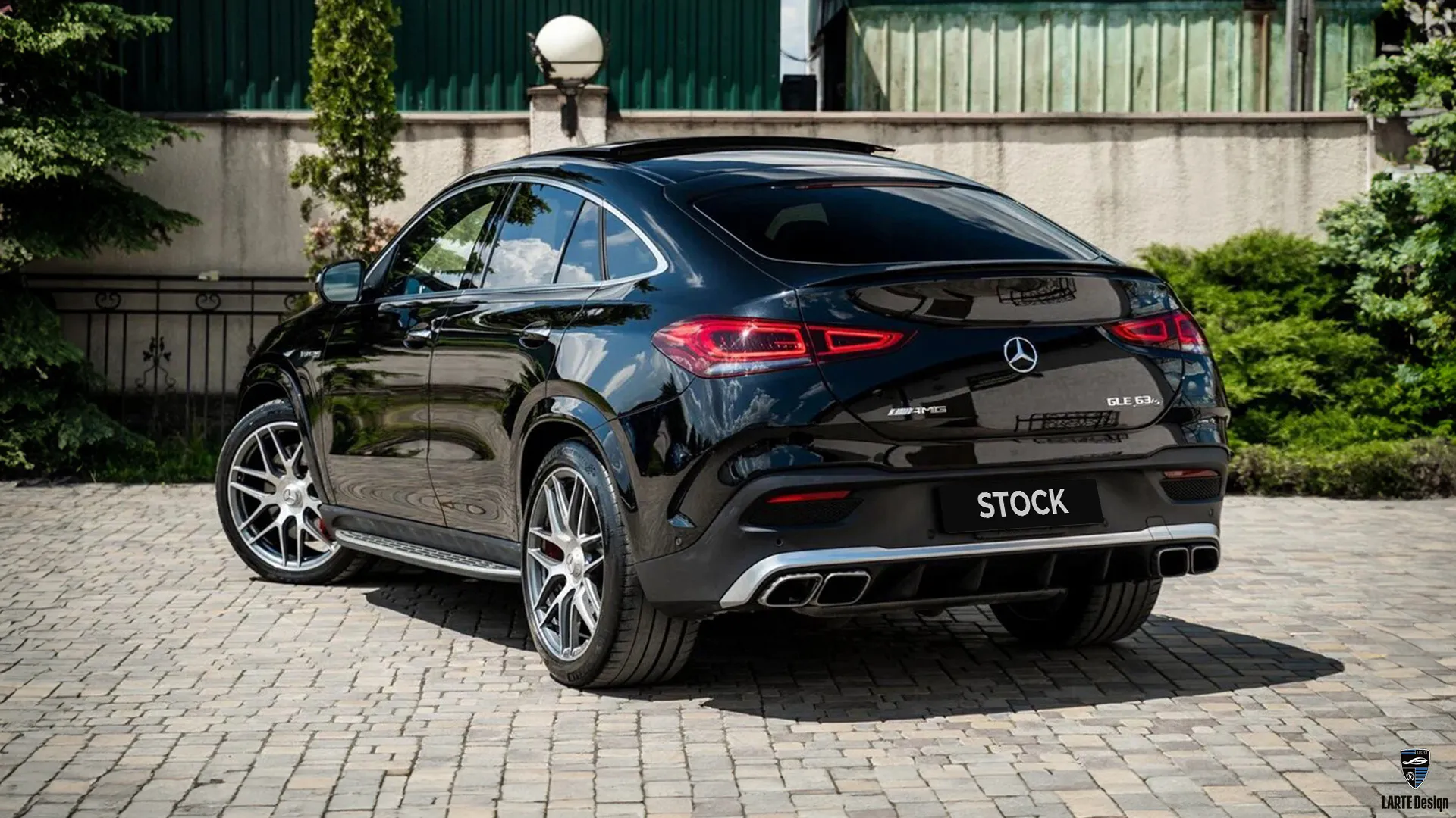 Standard design of Mercedes-Benz GLE Coupe 53 AMG before tuning kit installation.