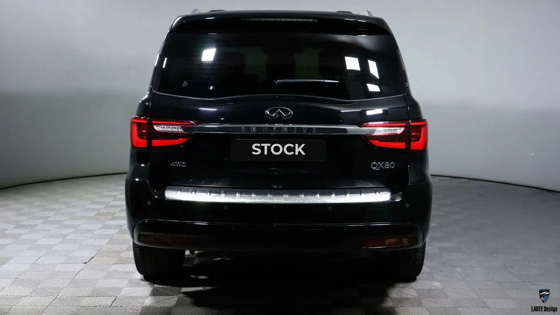 Stock Infiniti QX80 before upgrading with exclusive kit.