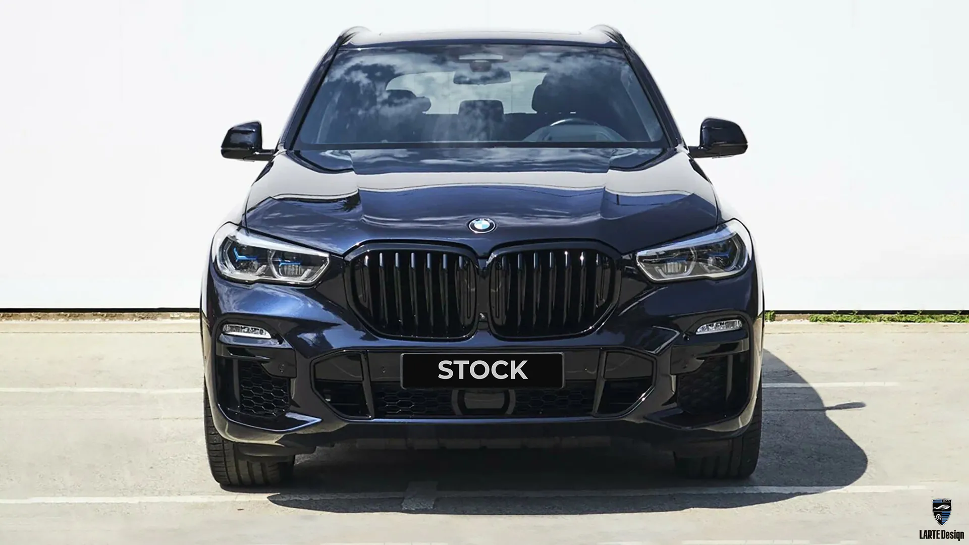 Stock version of BMW X5 before upgrading and exclusive tuning by Larte Design.