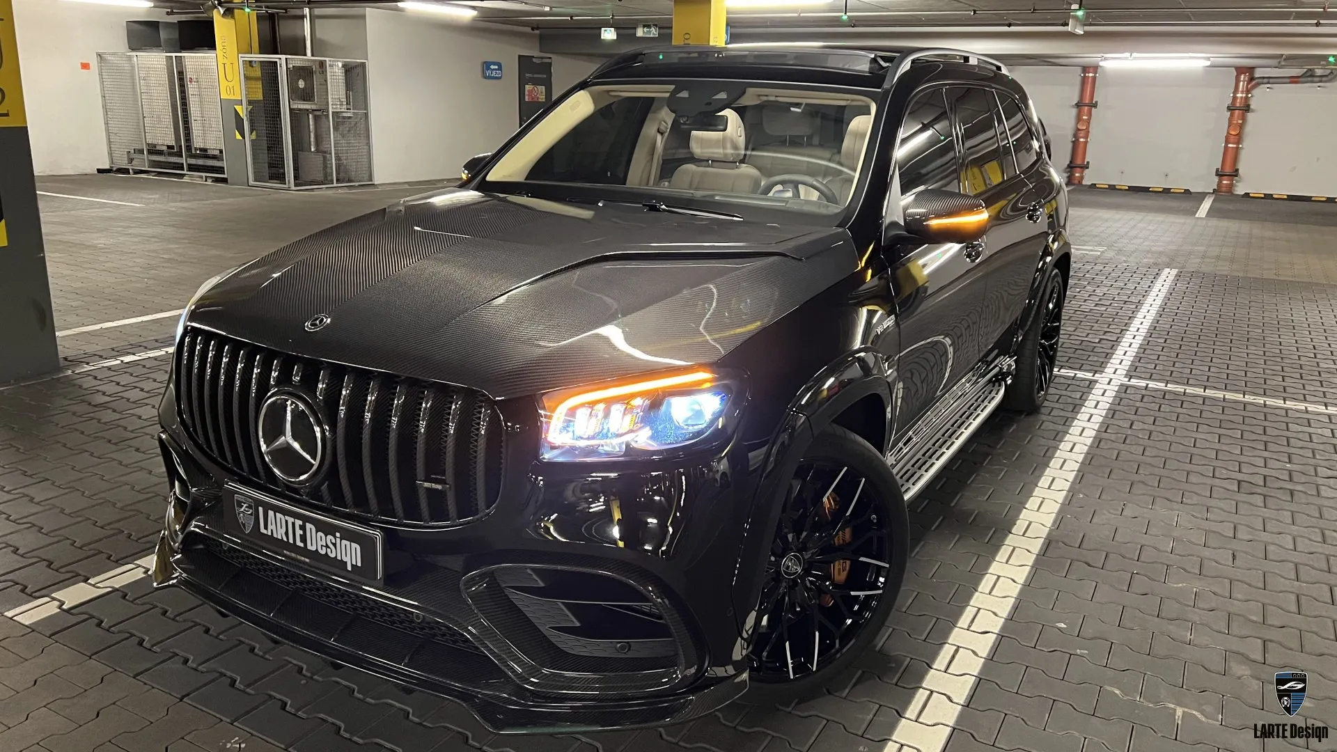 Mercedes GLS AMG 63 X167 tuning and facelift revealed by the customer of LARTE Design