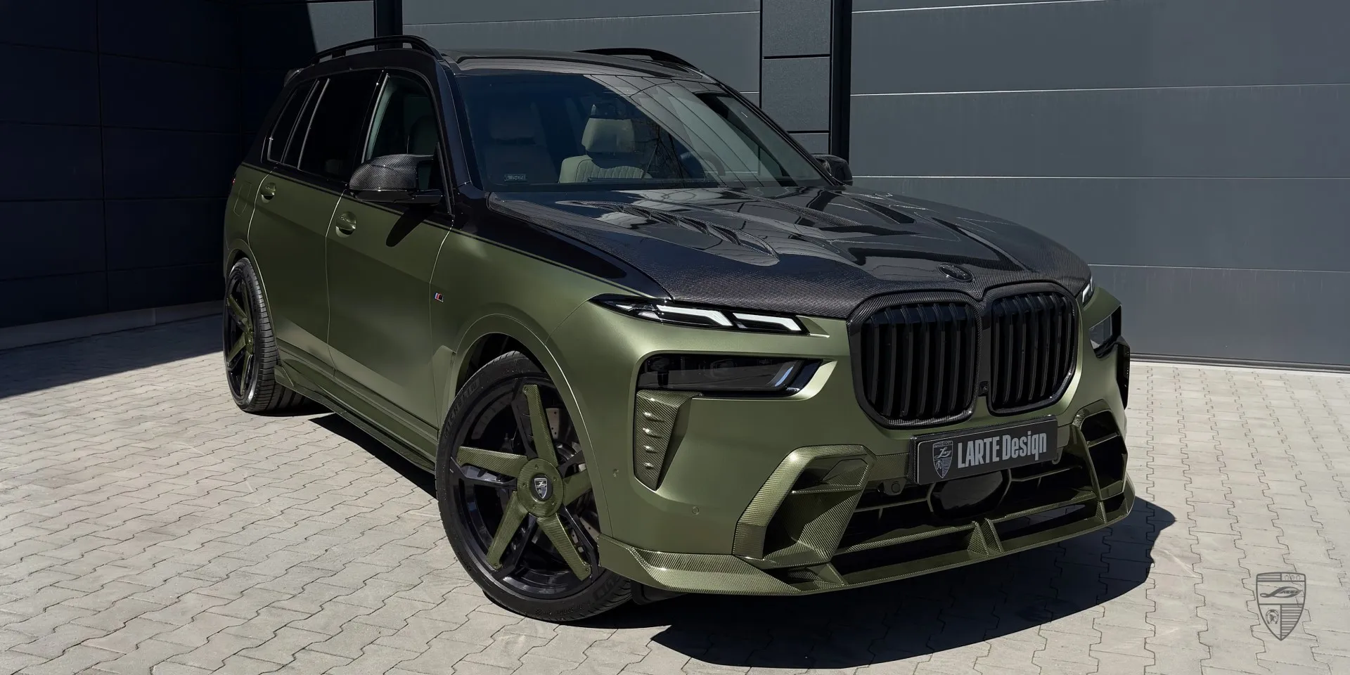 Custom BMW X7 body kit with premium front, side, and rear styling elements