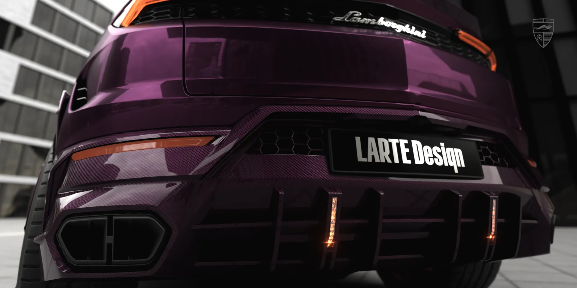 Individueller Carbon‑Heckdiffusor für den Urus mit hochwertiger aerodynamischer Funktionalität