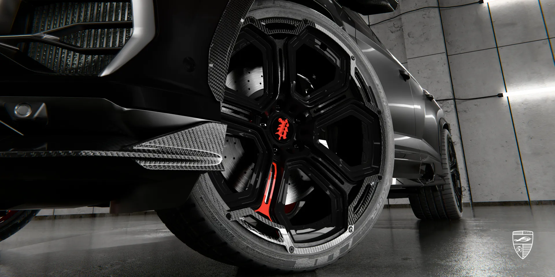24‑inch wheels on Lamborghini Urus SE — bold stance, premium styling