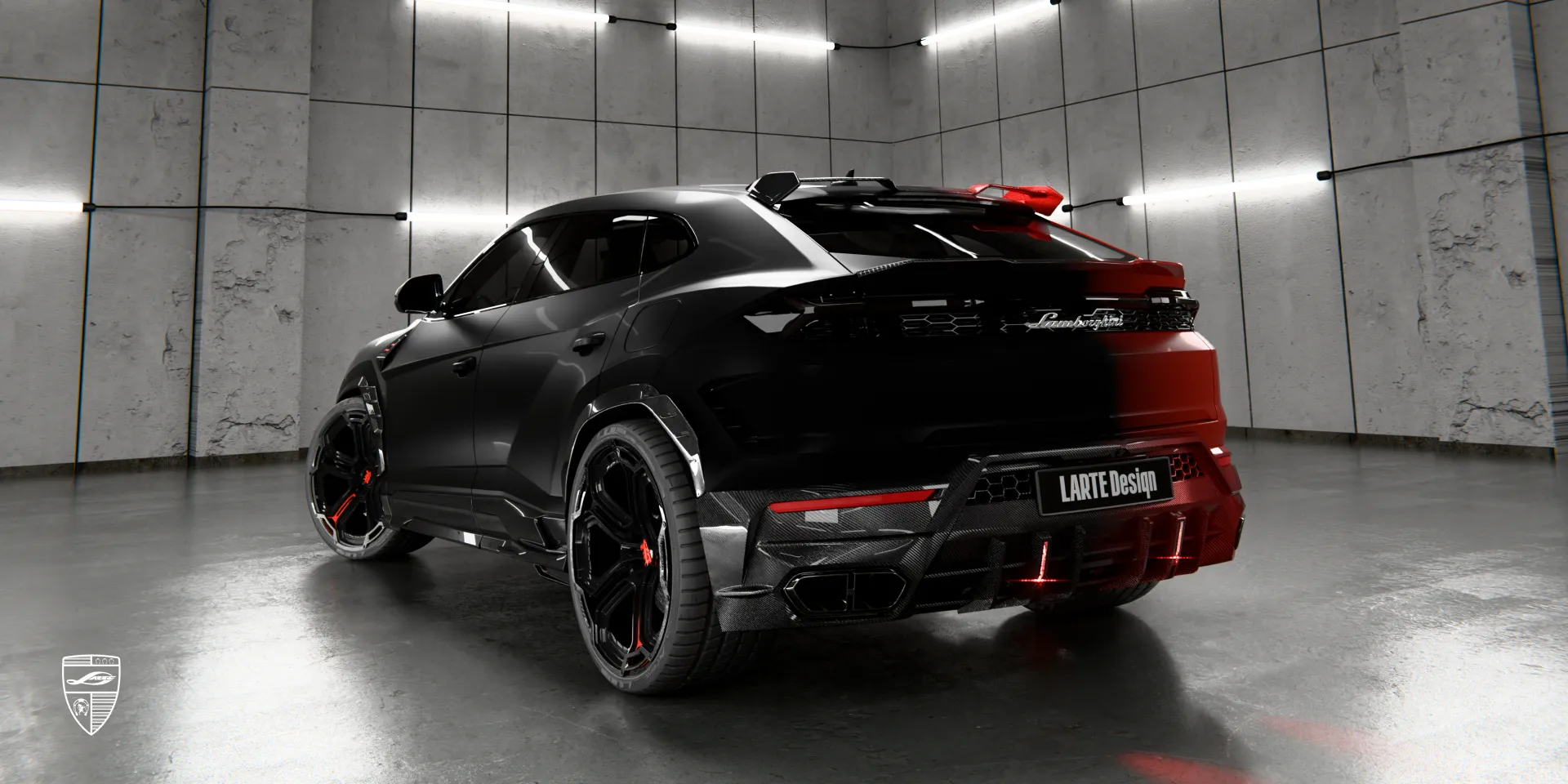 Carbon fiber body kit for Urus SE — sleek design, aerodynamic efficiency
