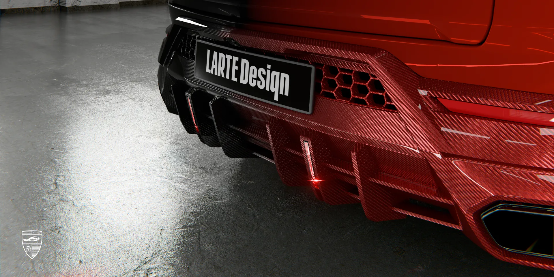 2026 Urus SE aerodynamic mods: carbon side skirts and rear spoiler