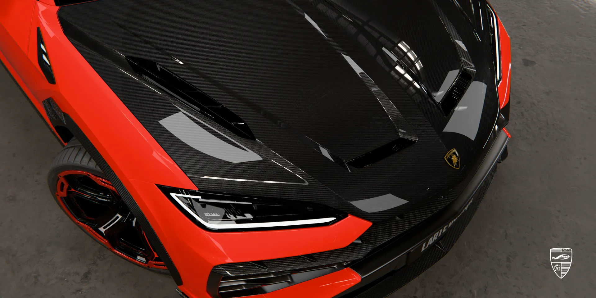Hood upgrade included: Lamborghini URUS SE dry carbon body kit