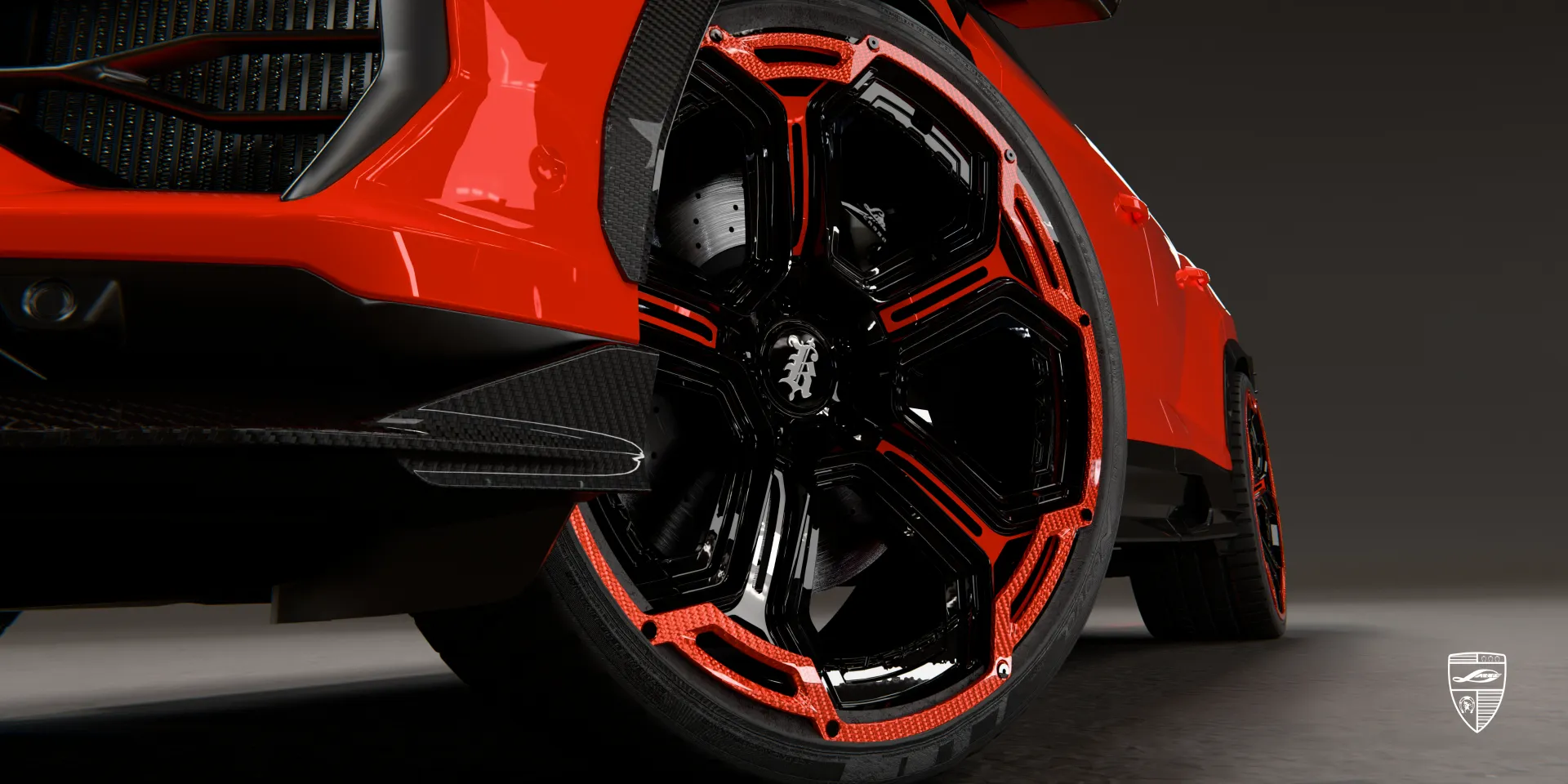 Rims upgrade + dry carbon body kit = Lamborghini URUS SE tuned to perfection