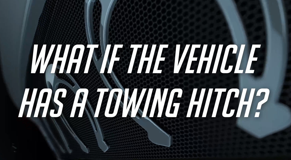 What if the vehicle has a towing hitch?
