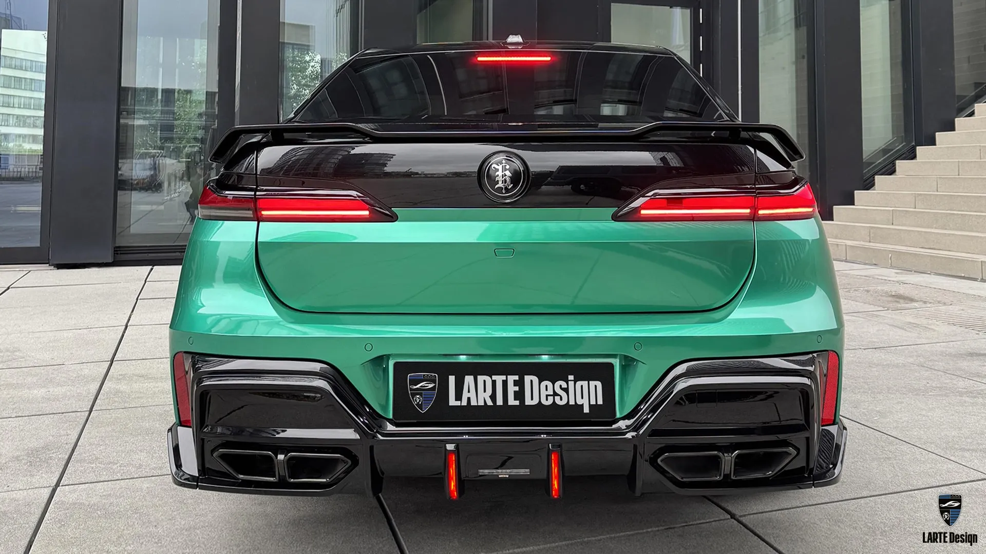 Premium BMW 7 Series – Ocean Green Wrap & Custom Design Premium German BMW 7 Series — Ocean Green custom wrap and exclusive design language
