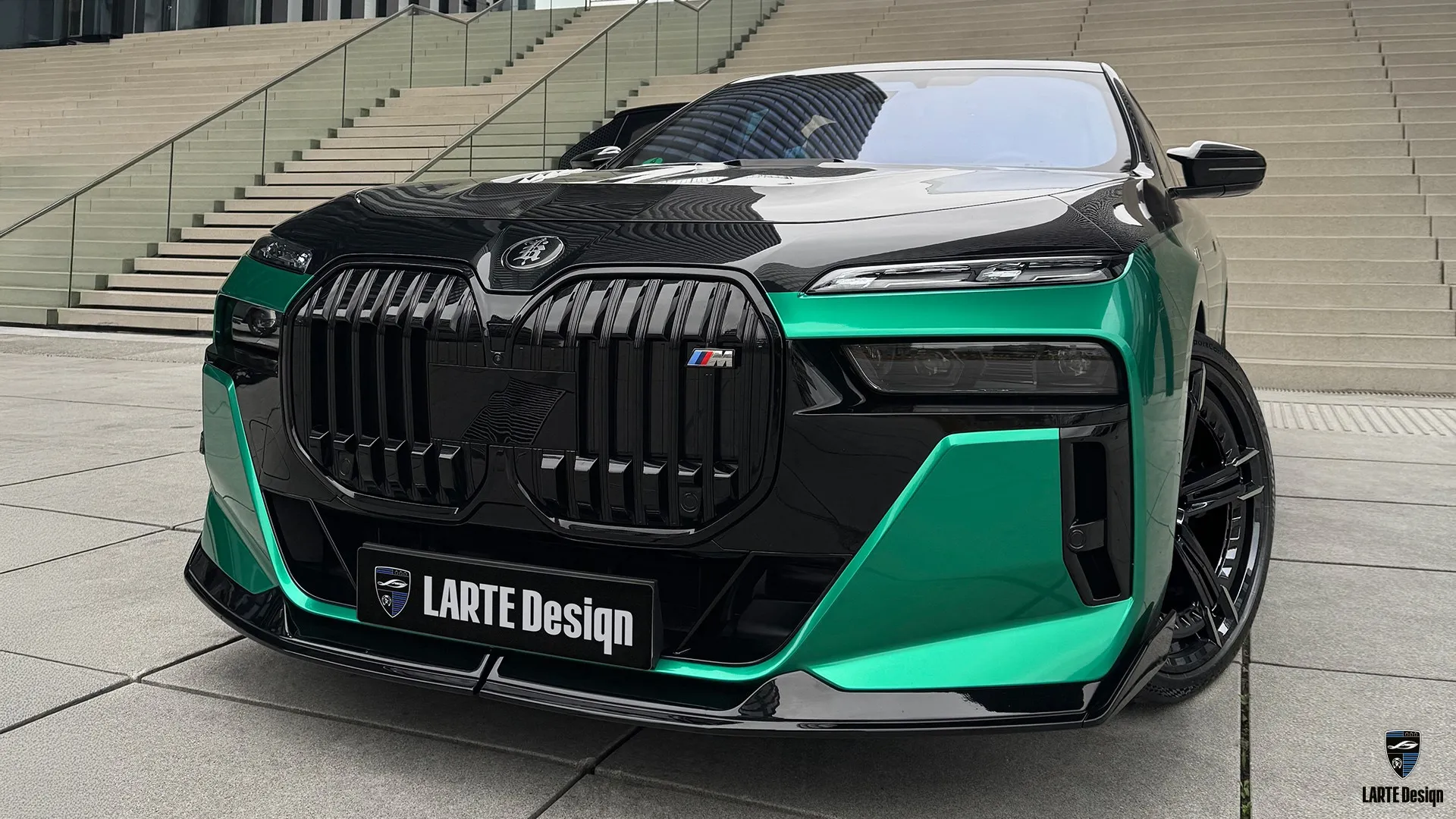Custom Ocean Green BMW 7 Series – Bold Luxury Sedan Upgrade Custom 2026 BMW 7 Series in Ocean Green wrap — ultra-luxury sedan with bold appearance upgrade