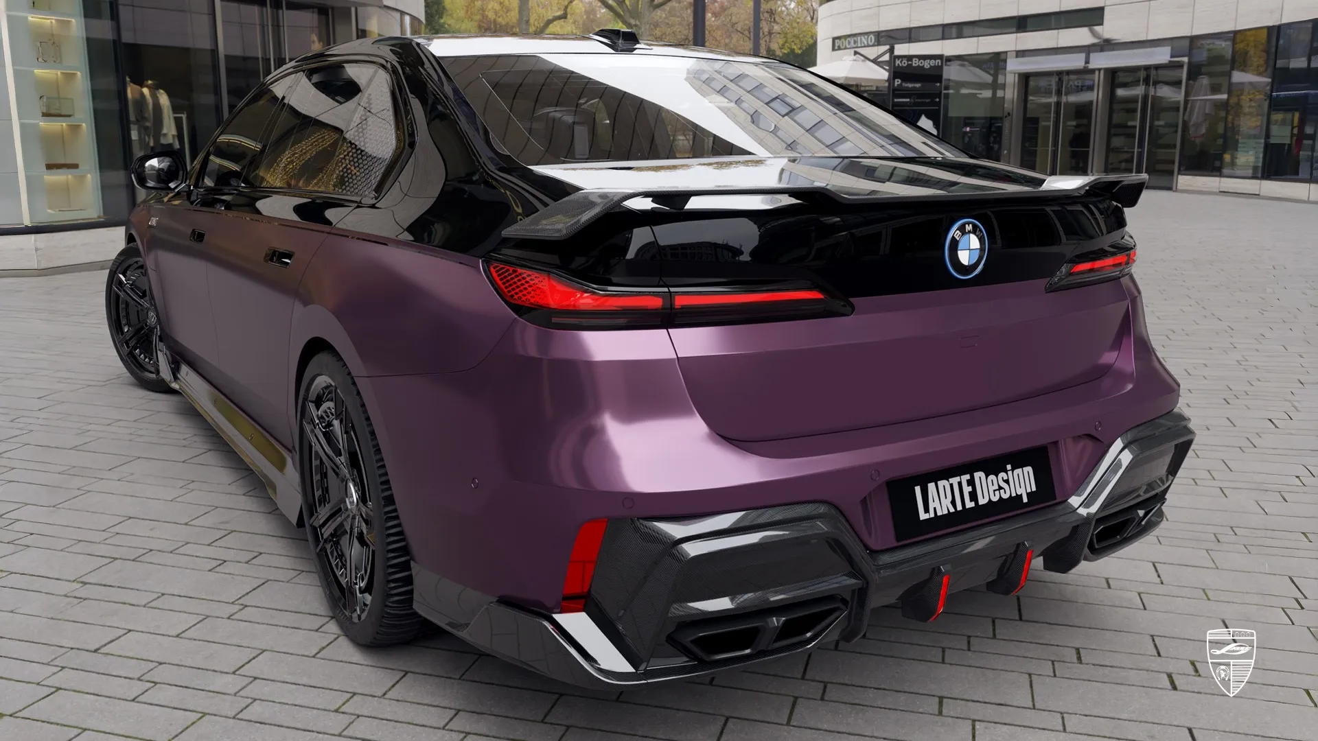 Daytona Violet BMW 7 Series — custom luxury sedan with upgrade and iconic light signature