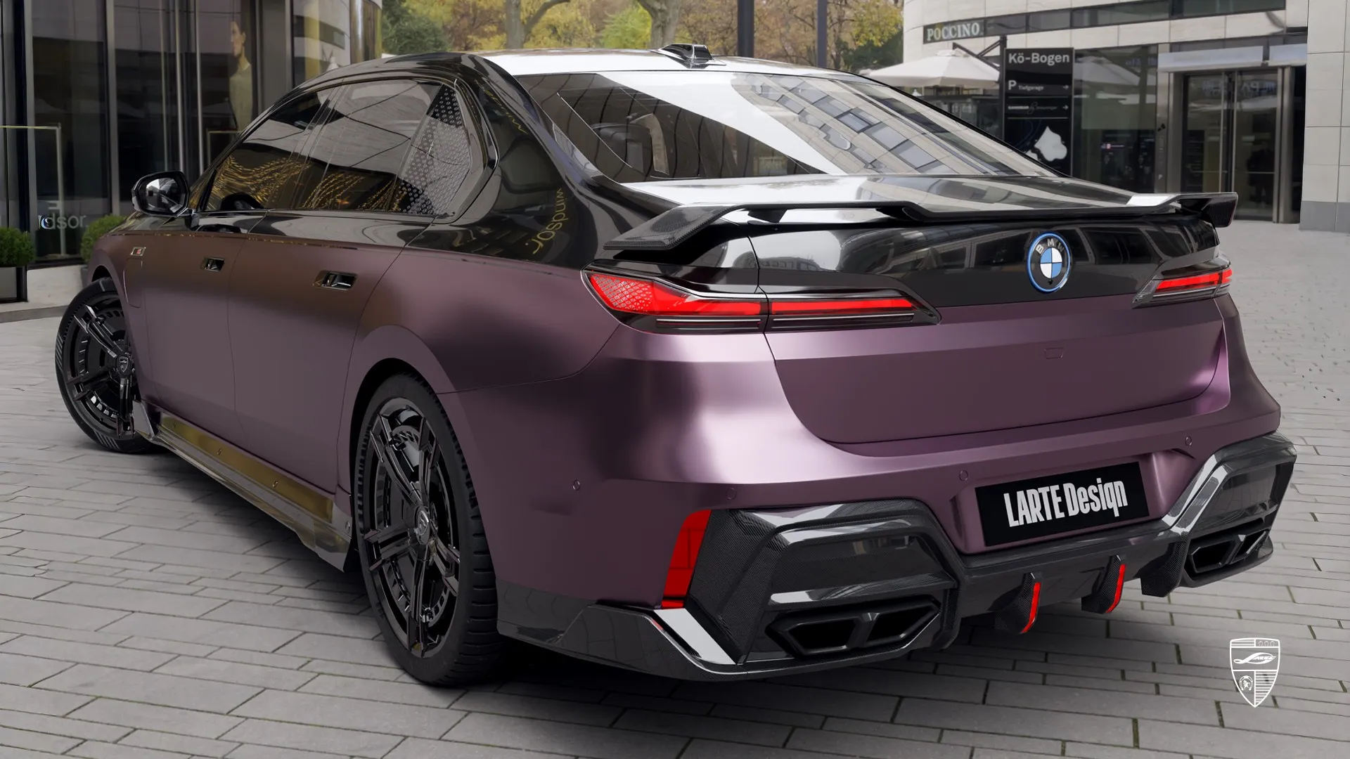 Daytona Violet BMW 7 Series from Düsseldorf — sculpted sedan with untamed power and sporty styling
