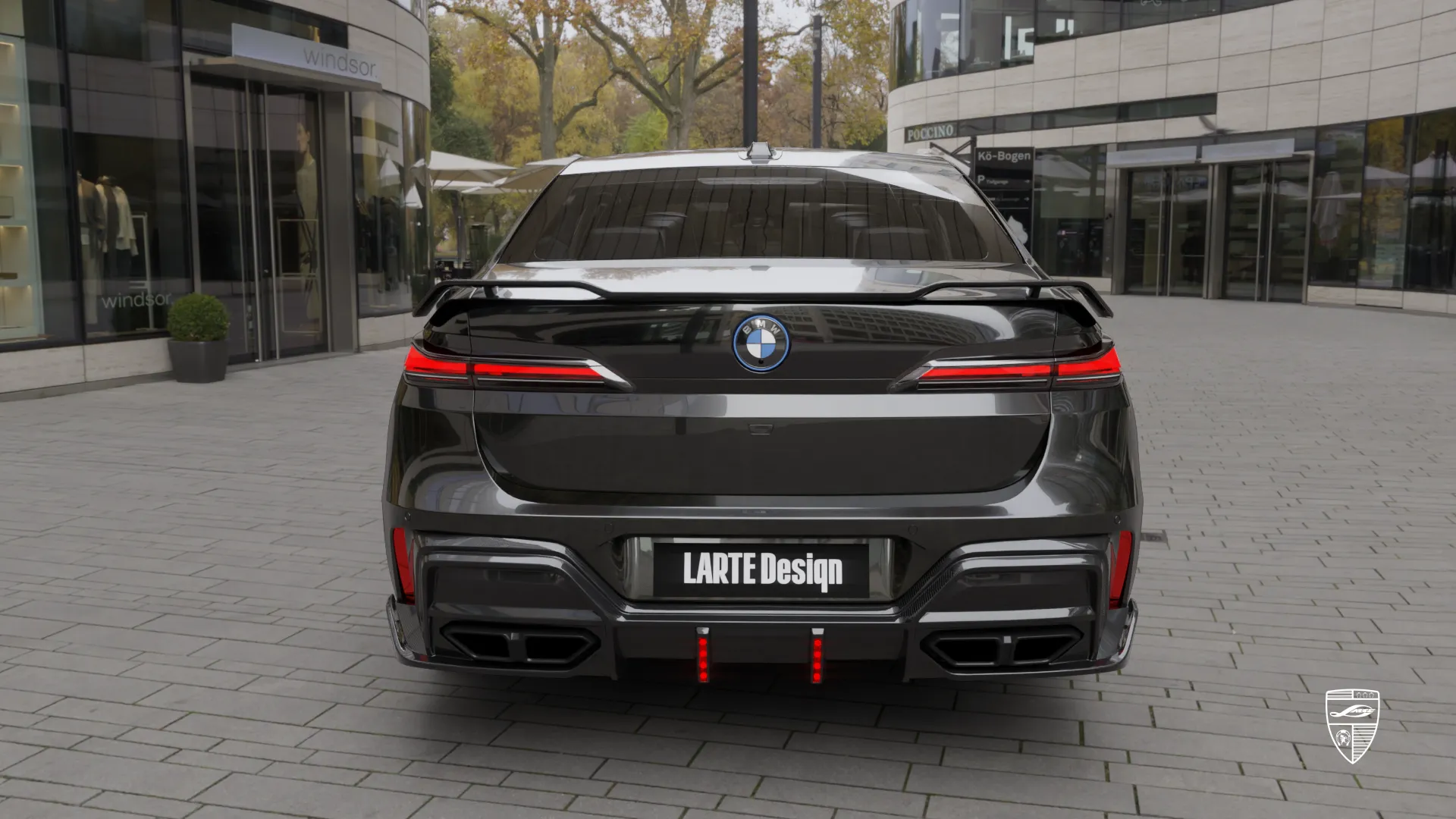 Custom BMW 7 Series from Düsseldorf — Sapphire Black sedan tailored for individuality and bold look