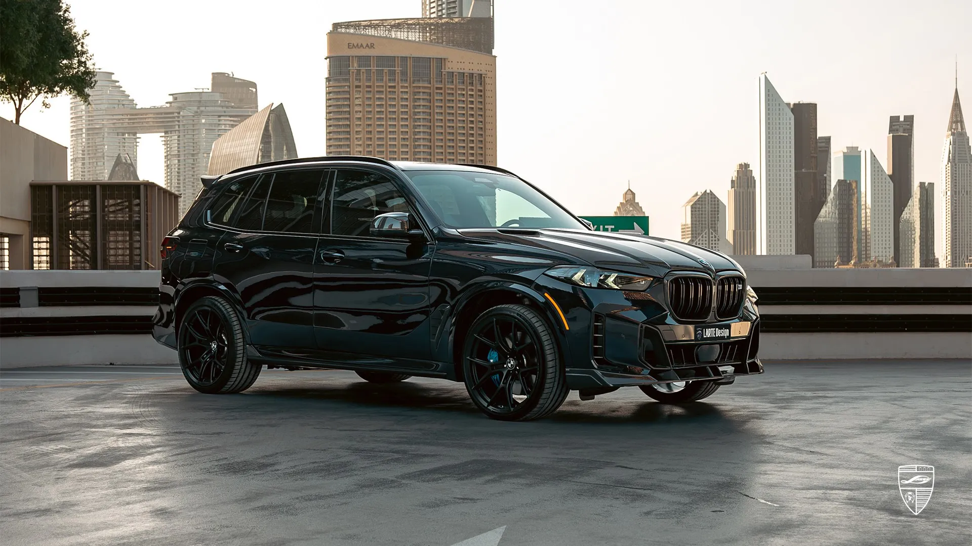 BMW X5 SUV with custom aerodynamic components