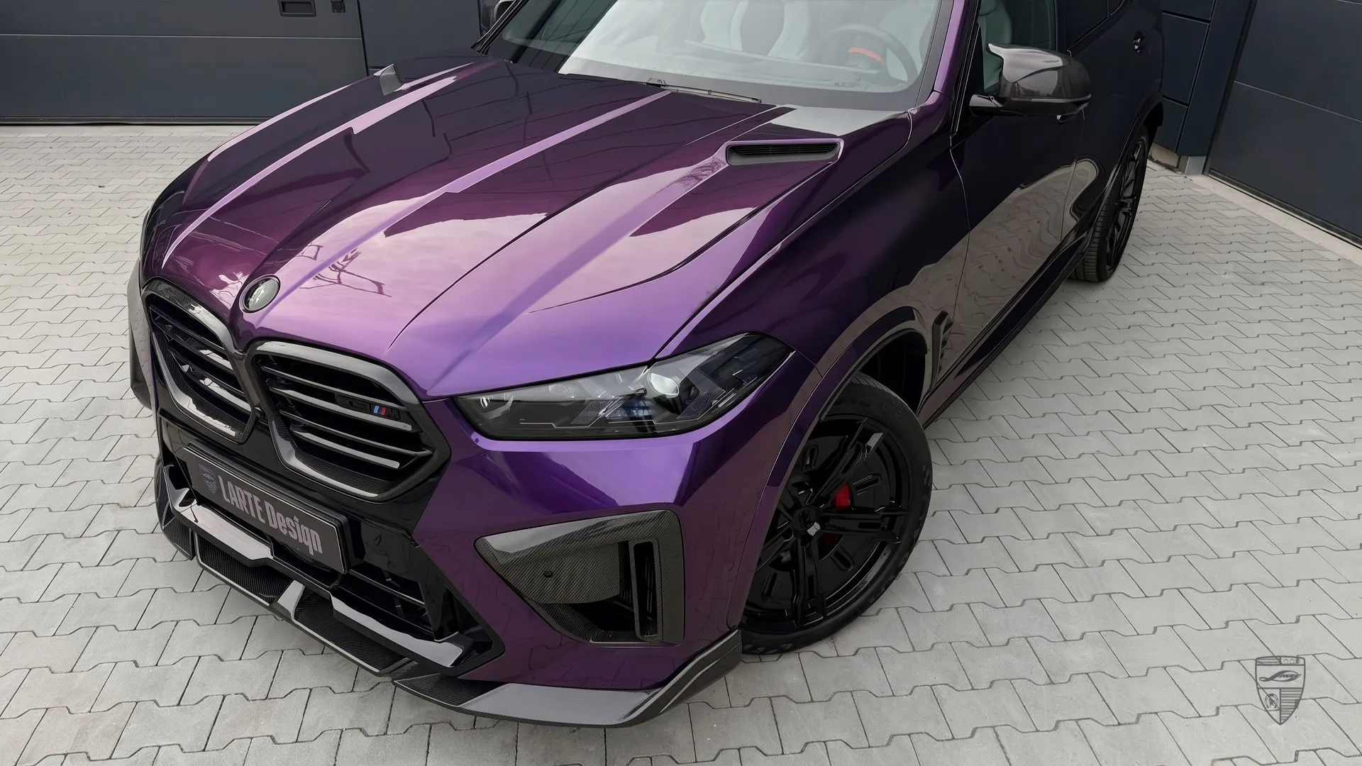 BMW F95 LCI in purple with performance inspired design and exterior upgrades