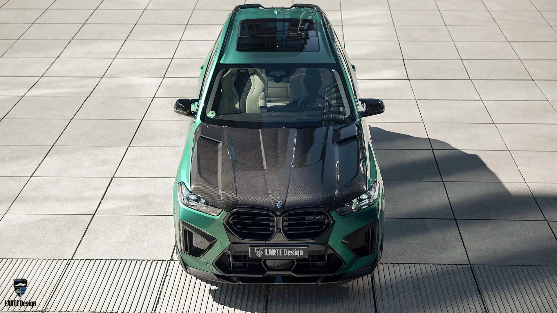 Celebrity-Umbau BMW X5M F95 LCI – grüner SUV mit individueller aggressiver Optik