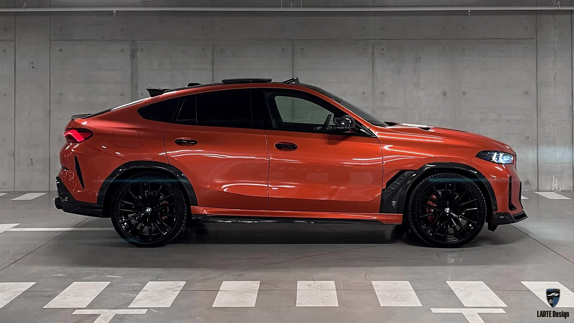 Collector’s BMW X6 G06 LCI – Custom Orange SUV with Status Look Collector’s edition BMW X6 G06 LCI with orange wrap — custom SUV with status symbol appeal