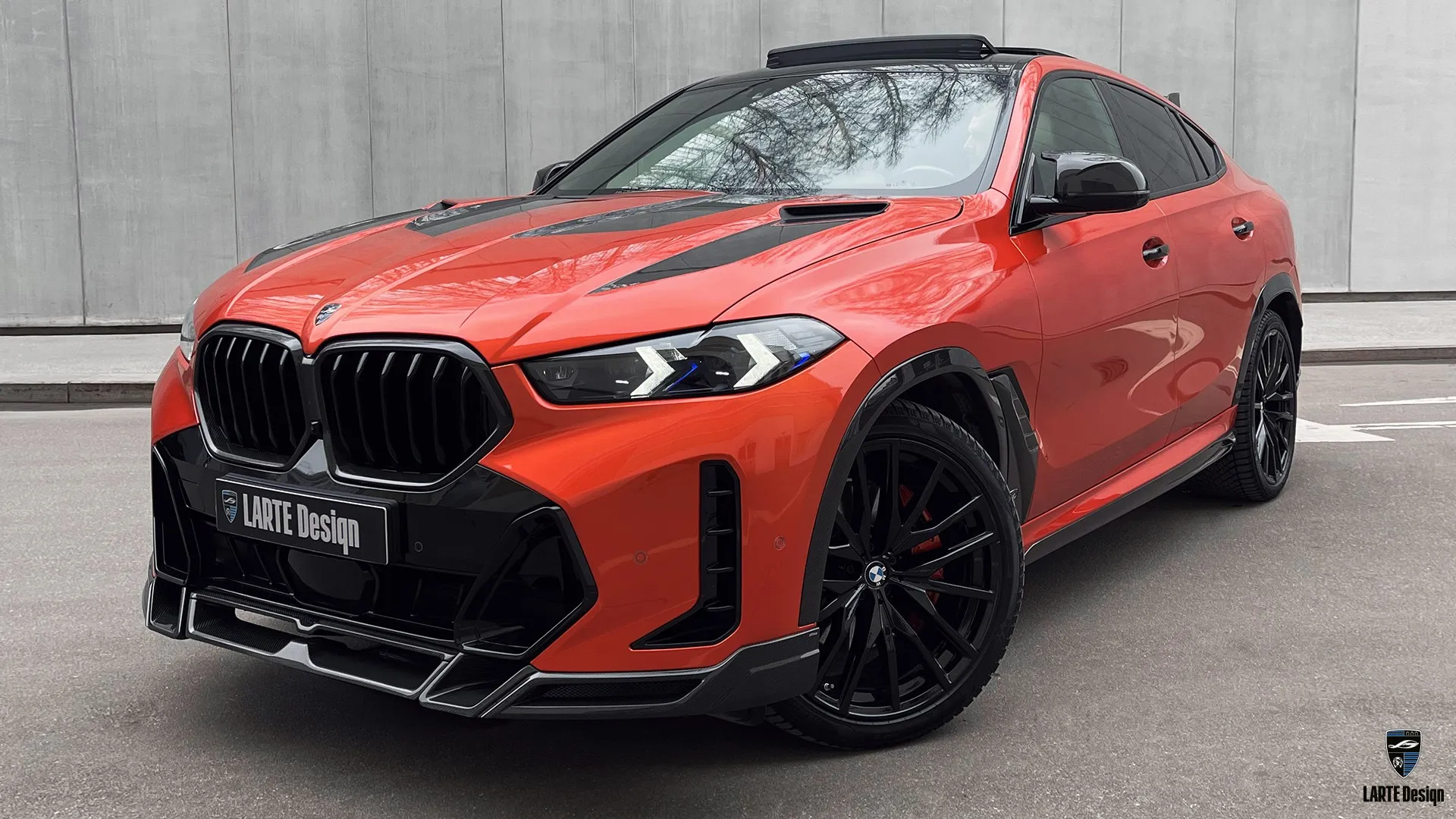 2026 BMW X6 G06 Facelift mit oranger Folie – brutales SUV mit ikonischem LCI-Designwandel