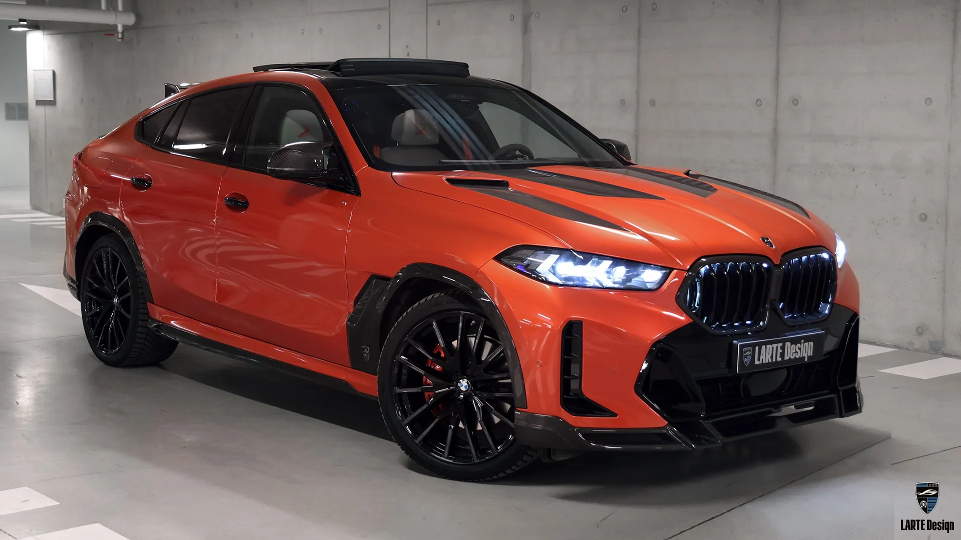 Luxury BMW X6 G06 LCI – Custom Look with BMW Identity Luxury 2026 BMW X6 G06 LCI with orange wrap — custom appearance package and BMW identity upgrade